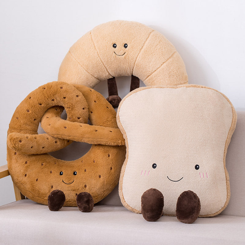 Mitrue Fluffy Bread Set Plush Doll